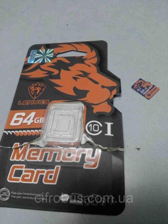 Карта флеш пам'яті Б/К Lenyes microSD 64GB class 10. Київ. фото 1 Карта флеш пам'яті Б/К Lenyes microSD 64GB class 10. Київ. фото 1