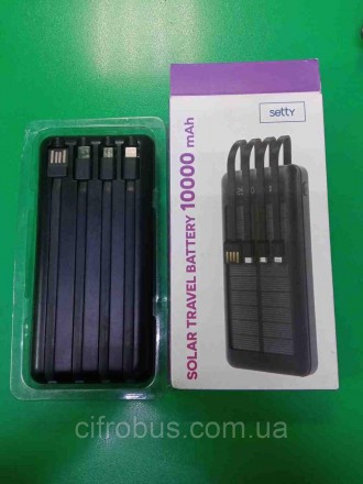 Універсальний зовнішній акумулятор повербанк Б/У Setty Solar SLR-100 10000 mAh. Київ. фото 1 Універсальний зовнішній акумулятор повербанк Б/У Setty Solar SLR-100 10000 mAh. Київ. фото 1