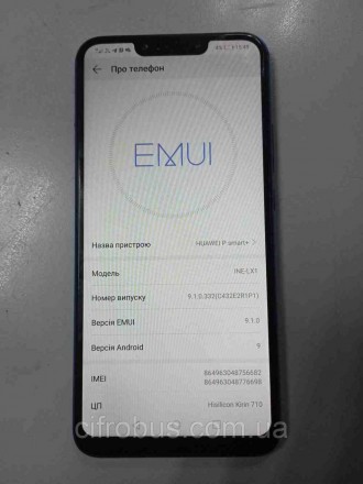 Мобільний телефон смартфон Б/У Huawei P Smart Plus (INE-LX2) 4/64Gb. Київ. фото 1 Мобільний телефон смартфон Б/У Huawei P Smart Plus (INE-LX2) 4/64Gb. Київ. фото 1