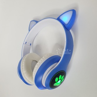 Наушники CAT с кошачьими ушками Bluetooth 400 мАч ( MP3/ FM ) STN-28-DBlue. Одесса. фото 1 Наушники CAT с кошачьими ушками Bluetooth 400 мАч ( MP3/ FM ) STN-28-DBlue. Одесса. фото 1