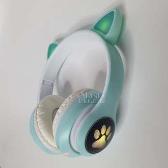 Наушники CAT с кошачьими ушками Bluetooth 400 мАч ( MP3/ FM ) STN-28-DGreen. Одесса. фото 1 Наушники CAT с кошачьими ушками Bluetooth 400 мАч ( MP3/ FM ) STN-28-DGreen. Одесса. фото 1