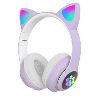 Наушники CAT с кошачьими ушками Bluetooth 400 мАч ( MP3/ FM ), JST-28-Purple. Одесса. фото 1 Наушники CAT с кошачьими ушками Bluetooth 400 мАч ( MP3/ FM ), JST-28-Purple. Одесса. фото 1