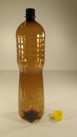 Пластиковая бутылка ПЭТ 1,5 л, Ø28 коричневая с крышкой (100 шт). Днепр. фото 1 Пластиковая бутылка ПЭТ 1,5 л, Ø28 коричневая с крышкой (100 шт). Днепр. фото 1