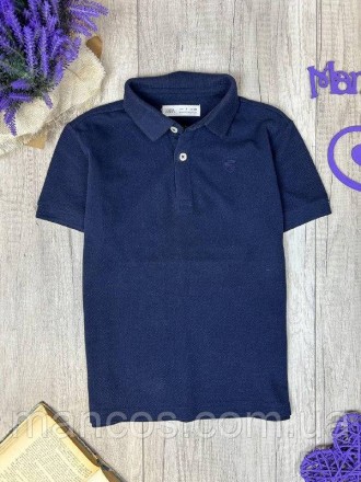 Детская футболка поло для мальчика Zara синяя Размер 128 (8 лет). Кривой Рог. фото 1 Детская футболка поло для мальчика Zara синяя Размер 128 (8 лет). Кривой Рог. фото 1