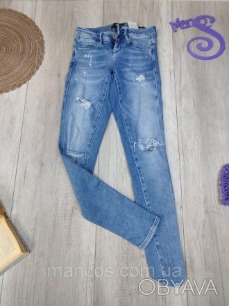 Женские джинсы Guess голубые Размер XXS (24)