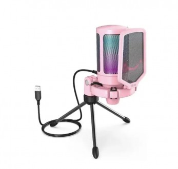 Мікрофон Fifine AmpliGame A6V Pink. Суми. фото 1 Мікрофон Fifine AmpliGame A6V Pink. Суми. фото 1