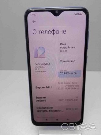 Мобильный телефон смартфон Б/У Xiaomi Mi 9 SE 6/64Gb