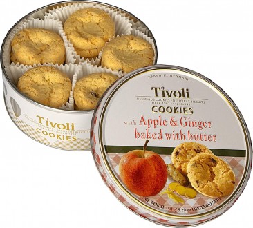 Печиво вершкове Cвяткове Jacobsens Bakery Tivoli Delicious Danish Cookies Apple&. Ужгород. фото 1 Печиво вершкове Cвяткове Jacobsens Bakery Tivoli Delicious Danish Cookies Apple&. Ужгород. фото 1