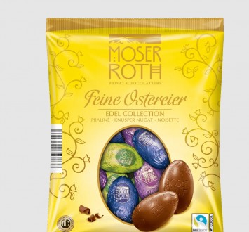 Яйця Пасхальні Шоколадні в кольоровій фользі Moser Roth Feine Ostereier Edel Col. Ужгород. фото 1 Яйця Пасхальні Шоколадні в кольоровій фользі Moser Roth Feine Ostereier Edel Col. Ужгород. фото 1