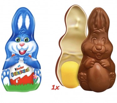 Шоколадна фігурка Пасхальний Зайчик з іграшкою Kinder Surprise Easter Bunny Boy . Ужгород. фото 1 Шоколадна фігурка Пасхальний Зайчик з іграшкою Kinder Surprise Easter Bunny Boy . Ужгород. фото 1