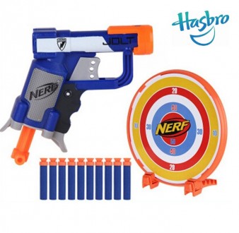 Игрушечный пистолет N-Strike Nerf Micro Blaster от Hasbro (мишень + 10 патронов). Київ. фото 1 Игрушечный пистолет N-Strike Nerf Micro Blaster от Hasbro (мишень + 10 патронов). Київ. фото 1