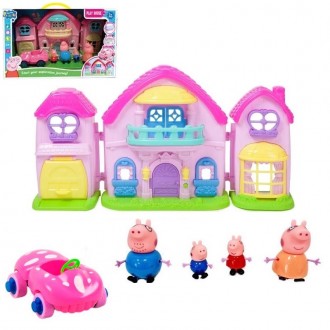 Игровой набор - дом с машиной и фигурками "Свинка Пеппа" (Peppa Pig) арт. YQ 802. Киев. фото 1 Игровой набор - дом с машиной и фигурками "Свинка Пеппа" (Peppa Pig) арт. YQ 802. Киев. фото 1