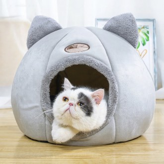Будиночок для кота Aoxin Silver 35х35х34 см лежанка для котів — теплий будиночок для кошенят | хатка для кота (ST). Одеса. фото 1 Будиночок для кота Aoxin Silver 35х35х34 см лежанка для котів — теплий будиночок для кошенят | хатка для кота (ST). Одеса. фото 1