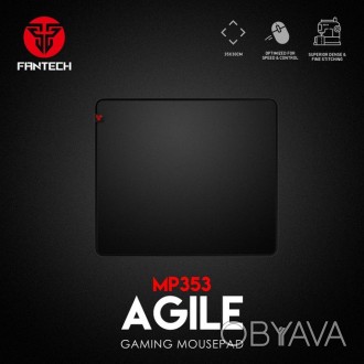 Коврик для мыши игровой Fantech Agile MP353 300*300*4mm, Чёрный, большая игровая