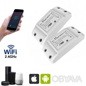 Wifi реле для умного дома Wi-Fi Smart Switch 10А, умный выключатель, беспроводны