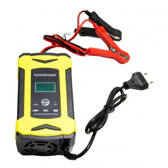 Зарядка для аккумулятора Pulse repair charger 6A 12V Чёрно-жёлтый, зарядное устр. Одесса. фото 1 Зарядка для аккумулятора Pulse repair charger 6A 12V Чёрно-жёлтый, зарядное устр. Одесса. фото 1