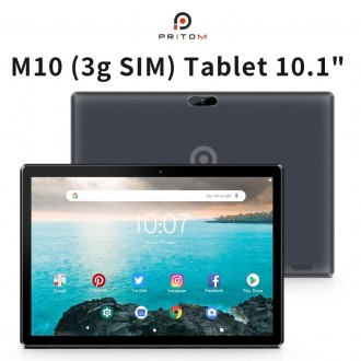 Планшет Pritom M10 3G Android 13, 2+2 ГБ ОЗУ, 64 ГБ ПЗУ, WiFi, GPS слот SIM, mic. Краматорськ. фото 1 Планшет Pritom M10 3G Android 13, 2+2 ГБ ОЗУ, 64 ГБ ПЗУ, WiFi, GPS слот SIM, mic. Краматорськ. фото 1