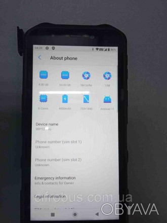 Мобільний телефон смартфон Б/У Oukitel WP12 Pro 4/64GB
