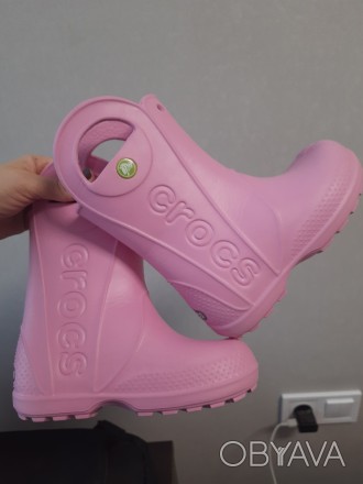 Crocs чоботи для красуні С11. . фото 1 Стан нового. БУ. Розмір підошви знизу 20см. Оригінал, мегалегкі, пересилаю. С11. . фото 1