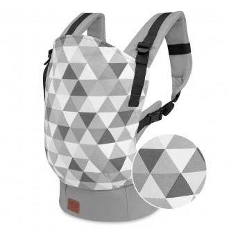 Переноска Kinderkraft Nino Grey (KKNNINOGRY0000). . фото 8 Переноска Nino имеет инновационный дизайн с возможностью регулировки длины панел. . фото 8