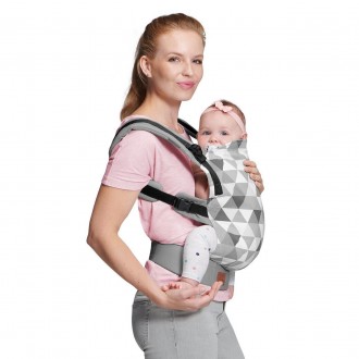 Переноска Kinderkraft Nino Grey (KKNNINOGRY0000). . фото 4 Переноска Nino имеет инновационный дизайн с возможностью регулировки длины панел. . фото 4