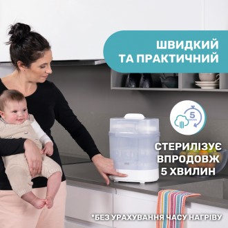 Стерилізатор Chicco електричний паровий. . фото 9 Стерилізатор Chicco електричний паровий
Електричний паровий стерилізатор стерилі. . фото 9