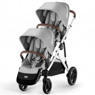 Коляска для двійні Cybex Gazelle S Silver Lava Grey. Київ. фото 1 Коляска для двійні Cybex Gazelle S Silver Lava Grey. Київ. фото 1