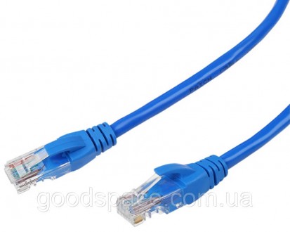 Патчкорд, витая пара для интернета UTP Cet5e LAN 25 метров Blue (95510). Днепр. фото 1 Патчкорд, витая пара для интернета UTP Cet5e LAN 25 метров Blue (95510). Днепр. фото 1