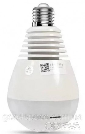 Камера видеонаблюдения B13 4392 панорамная IP WiFi в виде лампочки, белая