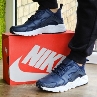Мужские Синие Кроссовки N!ke Huarache Кожаные Найки (размеры: 41,42,43,44,45) Ви. Днепр. фото 1 Мужские Синие Кроссовки N!ke Huarache Кожаные Найки (размеры: 41,42,43,44,45) Ви. Днепр. фото 1