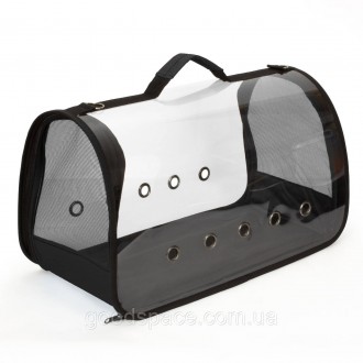 Сумка для переноски кошек и собак 50x25x27 см CosmoPet CP-10L (5 люверсов) Black. Днепр. фото 1 Сумка для переноски кошек и собак 50x25x27 см CosmoPet CP-10L (5 люверсов) Black. Днепр. фото 1