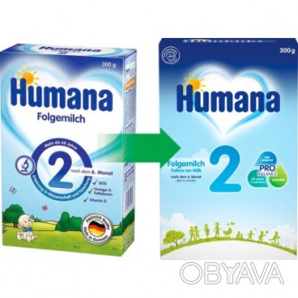 Детская смесь Humana 2 молочна c пребіотиками 300 г (4031244720276). . фото 1 Срок отправки 7 днейСухая молочная смесь Humana (Хумана) 2 c пребиотиками - суха. . фото 1