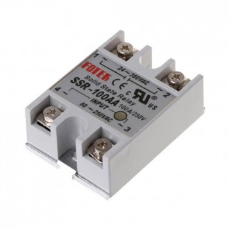 Однофазное твердотельное реле SSR-100AA 100A AC-AC. Бровары. фото 1 Однофазное твердотельное реле SSR-100AA 100A AC-AC. Бровары. фото 1