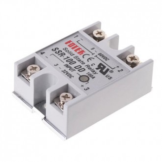Однофазное твердотельное реле SSR-100DD 100A DC-DC. Бровары. фото 1 Однофазное твердотельное реле SSR-100DD 100A DC-DC. Бровары. фото 1