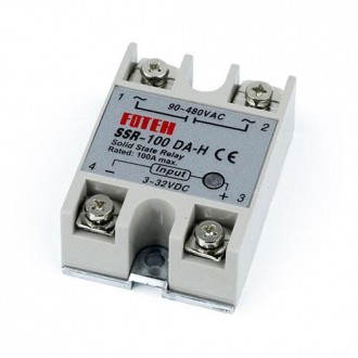 Однофазное твердотельное реле SSR-100DA-H 100A DC-AC. Бровары. фото 1 Однофазное твердотельное реле SSR-100DA-H 100A DC-AC. Бровары. фото 1