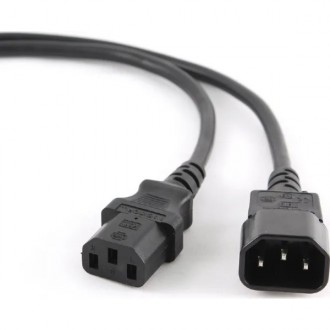 Кабель живлення Cablexpert PC-189 (С13-С14) 3*0.5 мм 1.8m Black (Код товару:3913. Харьков. фото 1 Кабель живлення Cablexpert PC-189 (С13-С14) 3*0.5 мм 1.8m Black (Код товару:3913. Харьков. фото 1