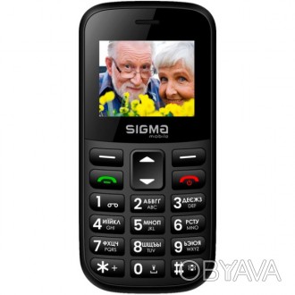 Телефон Sigma Mobile Comfort 50 Easy Black (Код товару:40071)