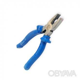 Плоскогубцы 200мм синие ручки Intertool