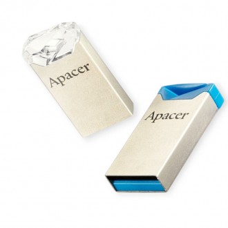USB-флеш-накопичувач 2.0 32Gb AH111 mini метал Blue Apacer. Чернігів. фото 1 USB-флеш-накопичувач 2.0 32Gb AH111 mini метал Blue Apacer. Чернігів. фото 1