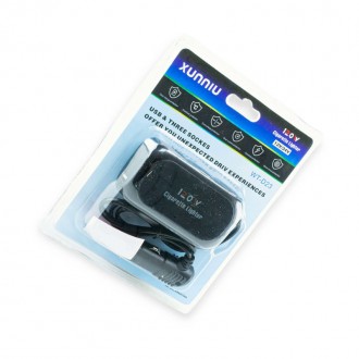 Разветвитель прикур. 3 вых. 10А, 120Вт, 2 USB 2.1А, провод 1,20м, Евро. Чернигов. фото 1 Разветвитель прикур. 3 вых. 10А, 120Вт, 2 USB 2.1А, провод 1,20м, Евро. Чернигов. фото 1
