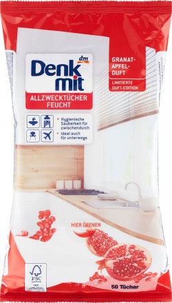Серветки для прибирання Універсальні Denkmit Allzwecktucher Granat&Apfel ДенкМіт. Ужгород. фото 1 Серветки для прибирання Універсальні Denkmit Allzwecktucher Granat&Apfel ДенкМіт. Ужгород. фото 1