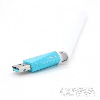 Беспроводной сетевой адаптер с антенной Wi-Fi-USB MERCURY MW150UH, 802.11bgn, 15