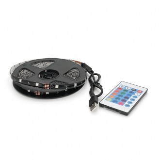 Комплект светодиодной ленты 5050 RGB 5 метров USB+Bluetooth, Box. Днепр. фото 1 Комплект светодиодной ленты 5050 RGB 5 метров USB+Bluetooth, Box. Днепр. фото 1
