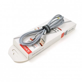 Кабель iKAKU KSC-188 DIANYA zinc alloy charging data cable series for iphone, Gray, довжина 1,2м, 3,2А, BOX. Дніпро. фото 1 Кабель iKAKU KSC-188 DIANYA zinc alloy charging data cable series for iphone, Gray, довжина 1,2м, 3,2А, BOX. Дніпро. фото 1