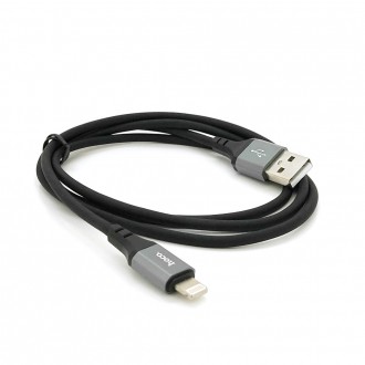 Кабель Hoco X86, Lightning-USB, 2.4 A, довжина 1 м, Black, BOX. Дніпро. фото 1 Кабель Hoco X86, Lightning-USB, 2.4 A, довжина 1 м, Black, BOX. Дніпро. фото 1