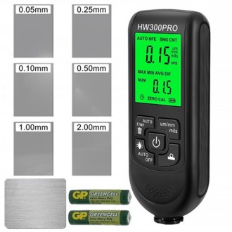 Толщиномер краски для авто в диапазоне 0-2000 мкм Nectronix HW300pro, черный. Киев. фото 1 Толщиномер краски для авто в диапазоне 0-2000 мкм Nectronix HW300pro, черный. Киев. фото 1