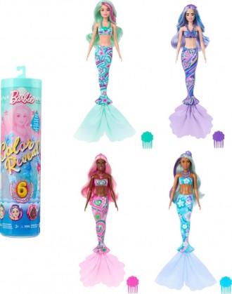 Кукла Барби русалочка Barbie Color Reveal Doll Mermaid Series. Тернополь. фото 1 Кукла Барби русалочка Barbie Color Reveal Doll Mermaid Series. Тернополь. фото 1