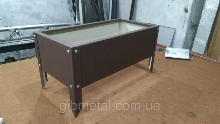 Высокая металлическая грядка, бордюр металический 210*1000*2000 товщина стали 0,. Киев. фото 1