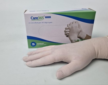 Перчатки латексные с пудрой TM Care365, размер S, текстурированные, нестерильные. Харків. фото 1 Перчатки латексные с пудрой TM Care365, размер S, текстурированные, нестерильные. Харків. фото 1