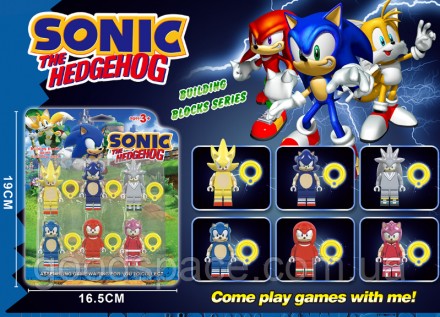 Набор фигурок лего Sonic с предметам, игрушечные фигурки Соник lego. Днепр. фото 1 Набор фигурок лего Sonic с предметам, игрушечные фигурки Соник lego. Днепр. фото 1